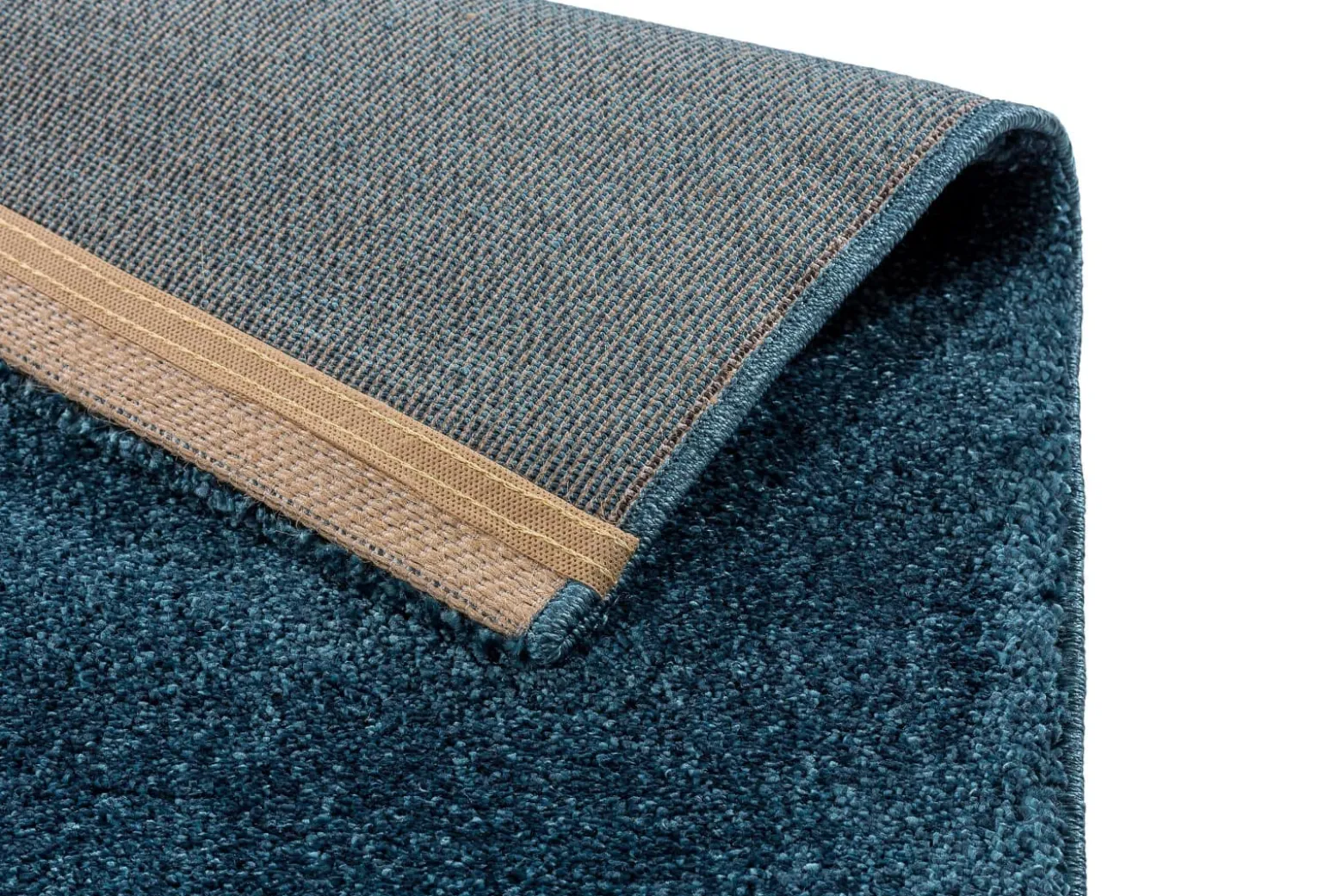 Wohnzimmer Teppich uni dunkelblau Astra Savona