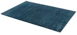 Wohnzimmer Teppich uni dunkelblau Astra Savona