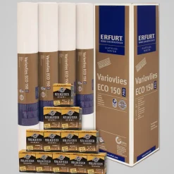 12xErfurt EcoVlies EV 150 Glattvlies 25x0,75m+12xKleister