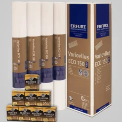 8x Erfurt EcoVlies EV 150 25x0,75m + 8x Kleister