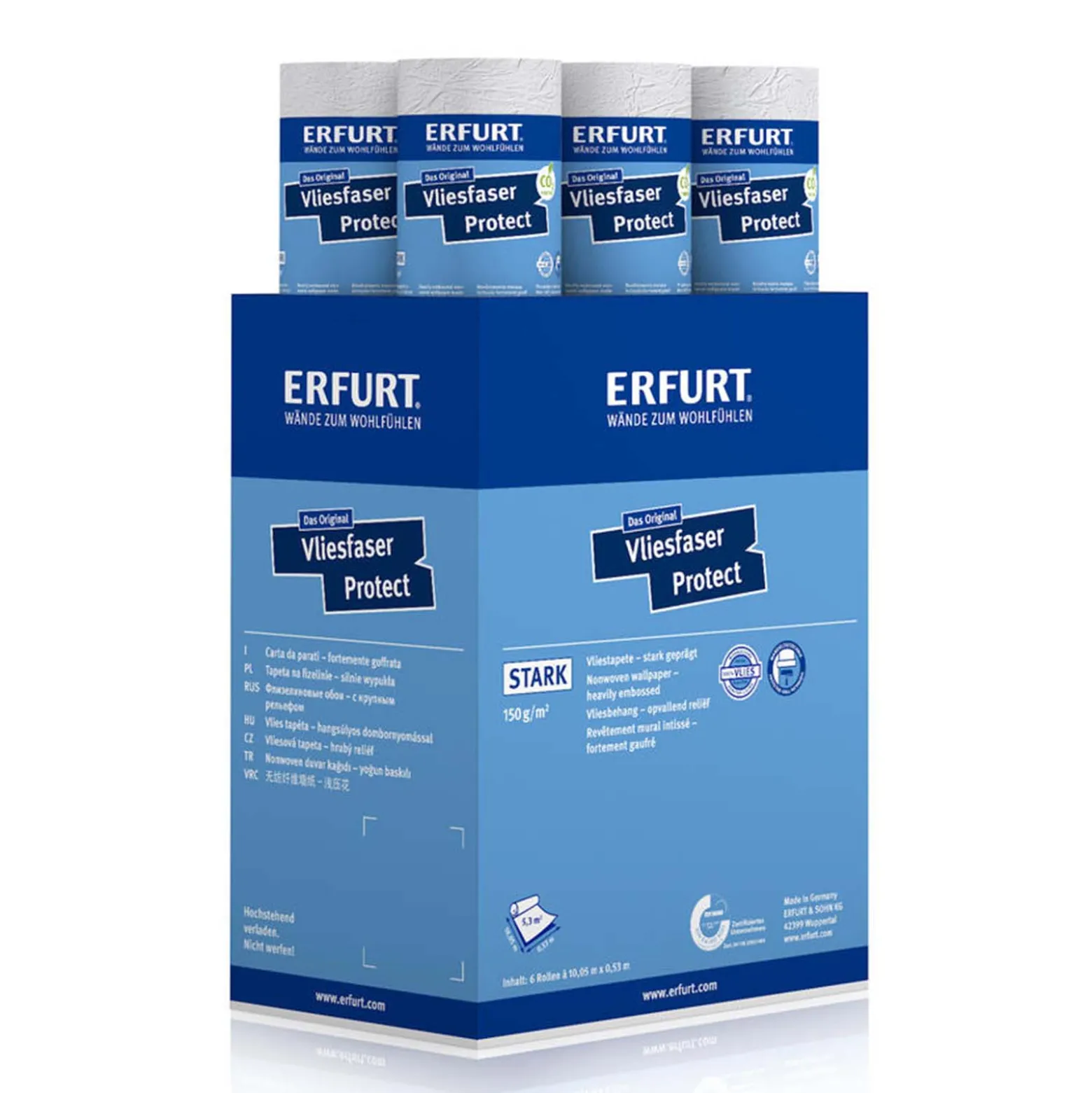 6 x Erfurt Vliesfaser Protect 200 Vliestapete 31,98 m²