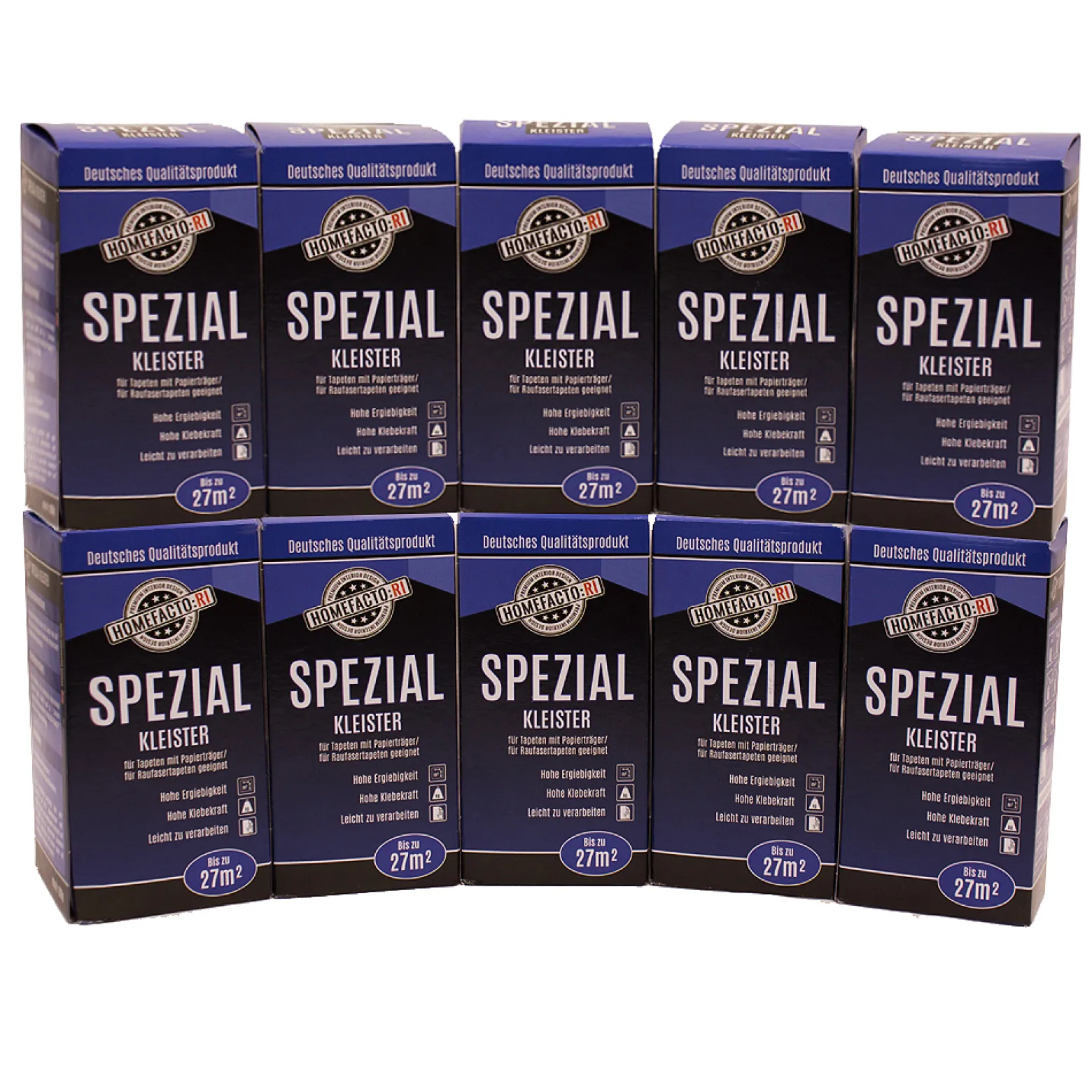 10x Spezial Kleister Tapeten Papier Vinyl Rauhfaser 2kg