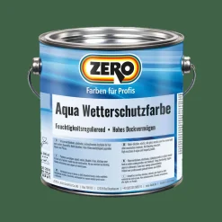 Zero Aqua Wetterschutzfarbe Holz seidenglänzend 2,5 L